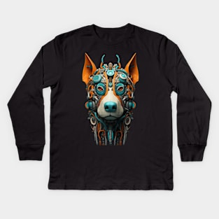 Industrial Punk Dogs by Liza Kraft 4.0 Kids Long Sleeve T-Shirt